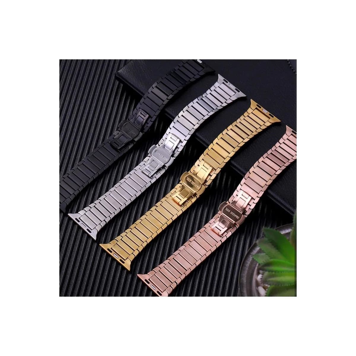 Apple Watch 42mm Kr413 Fine Steel Kordon (saat Değildir) - Gold