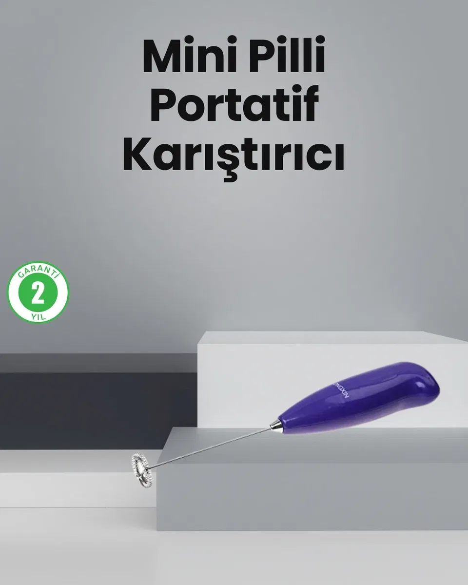 Mutfak İçin Mini El Mikseri – Kahve, Süt, Krema ve Sos Karıştırıcı