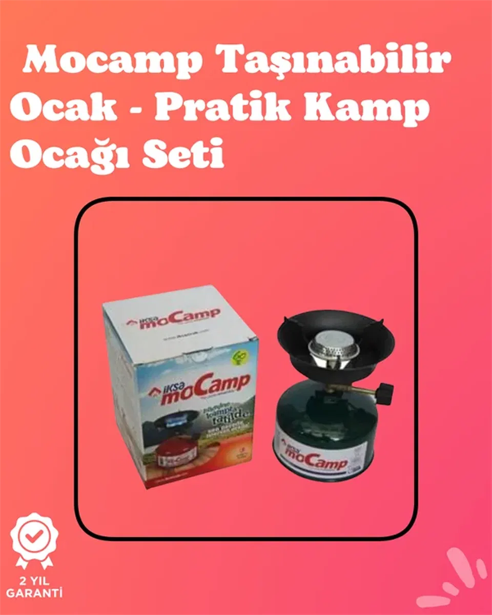 Kolay Ayarlanabilir Alevli ve Güvenli Metal Kamp Ocağı
