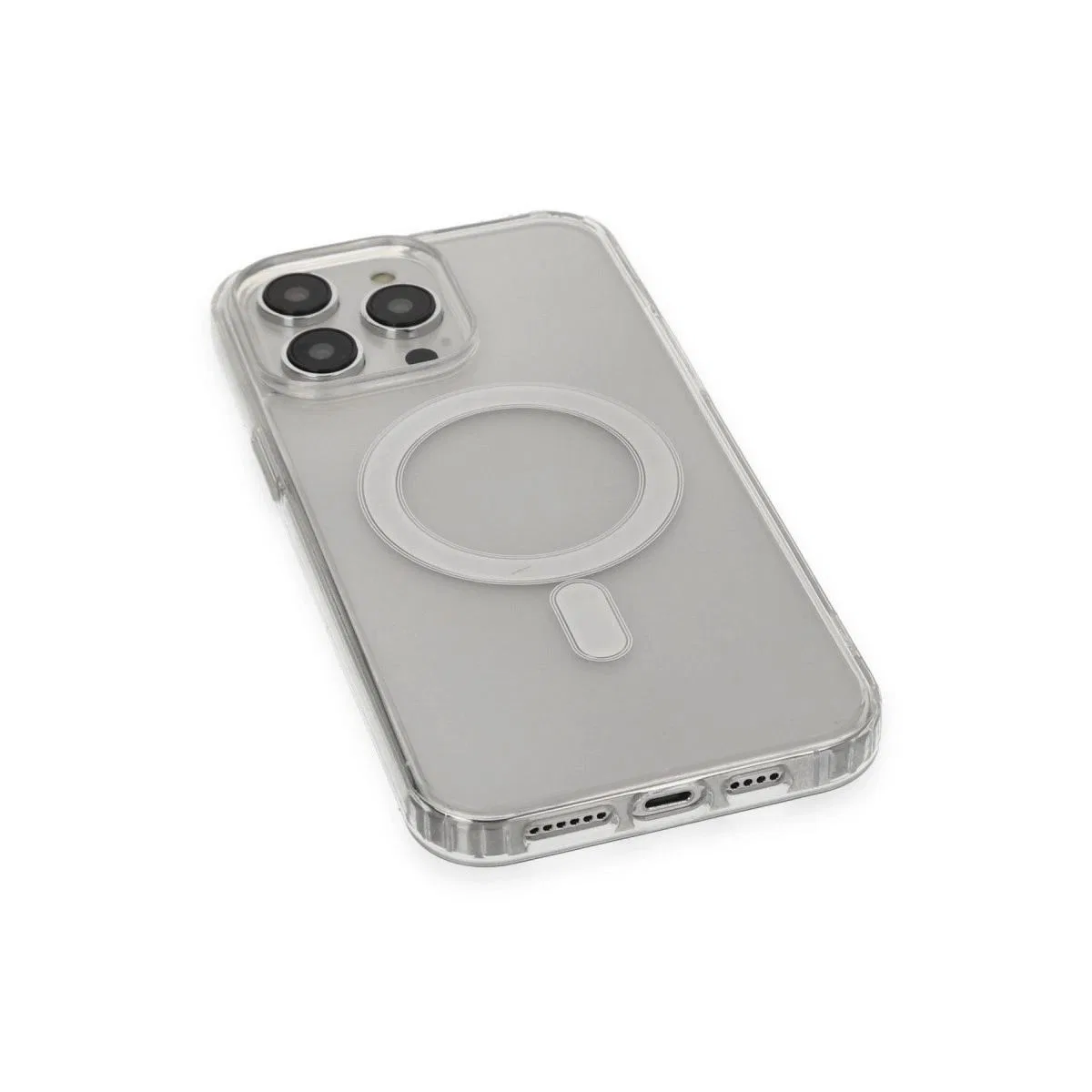 Apple İphone 14 Pro Kılıf Matte Şeffaf Magneticsafe - Şeffaf