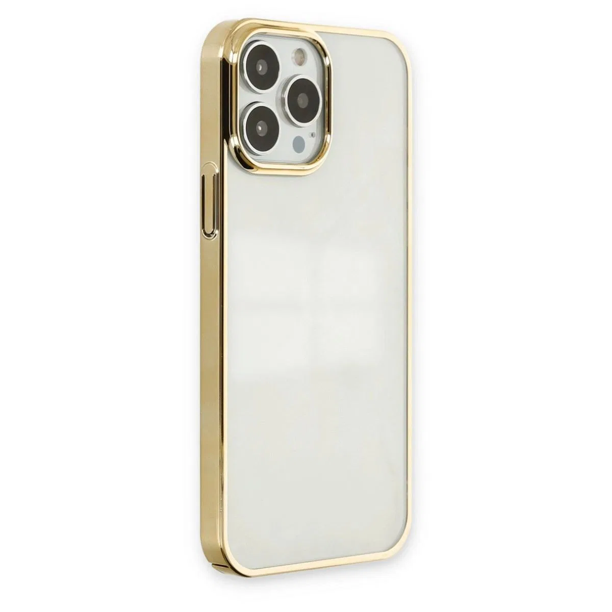 Apple İphone 13 Pro Max Kılıf Element Silikon - Gold