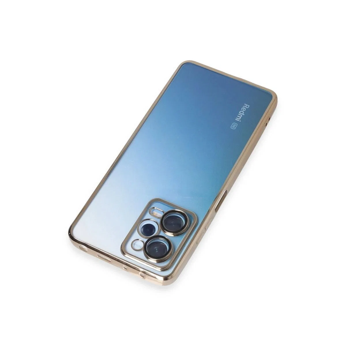 Xiaomi Redmi Note 12 Pro 5g Kılıf Razer Lensli Silikon - Gold