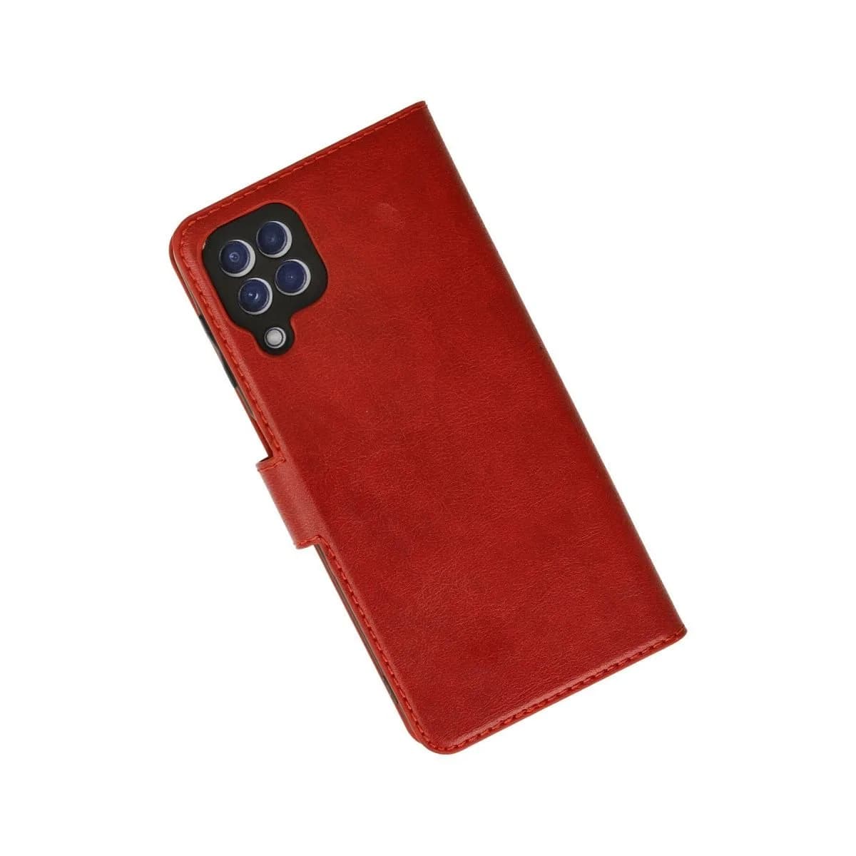 Newface Samsung Galaxy A22 Kılıf Trend S Plus Kapaklı Kılıf - Kırmızı