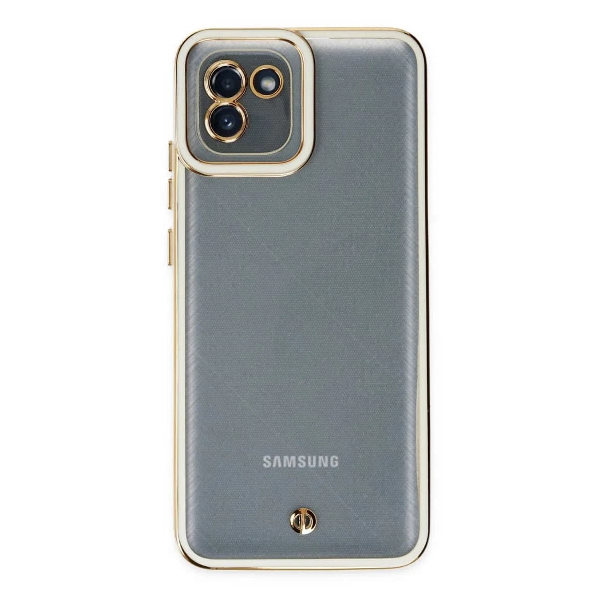 Samsung Galaxy A03 Kılıf Liva Lens Silikon - Beyaz