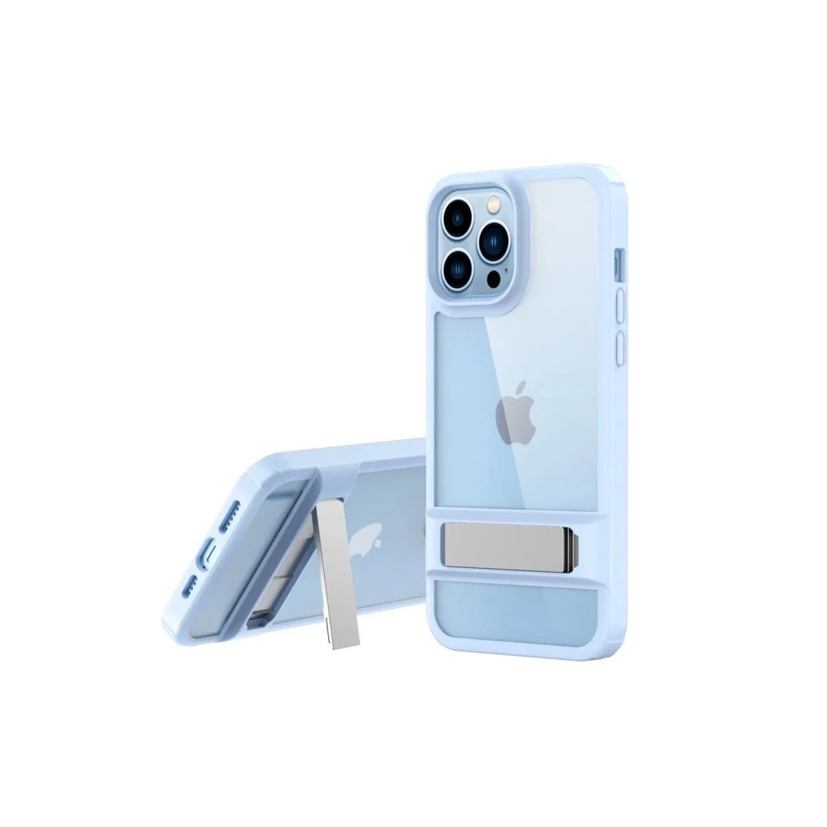 Apple İphone 13 Pro Kılıf Rolet Stand Kapak - Sierra Blue