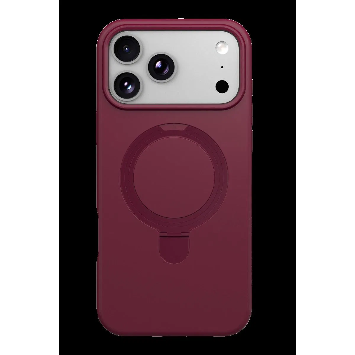 Newface Apple İphone 18 Pro Max Regal Magsafe Standlı Kapak - Bordo
