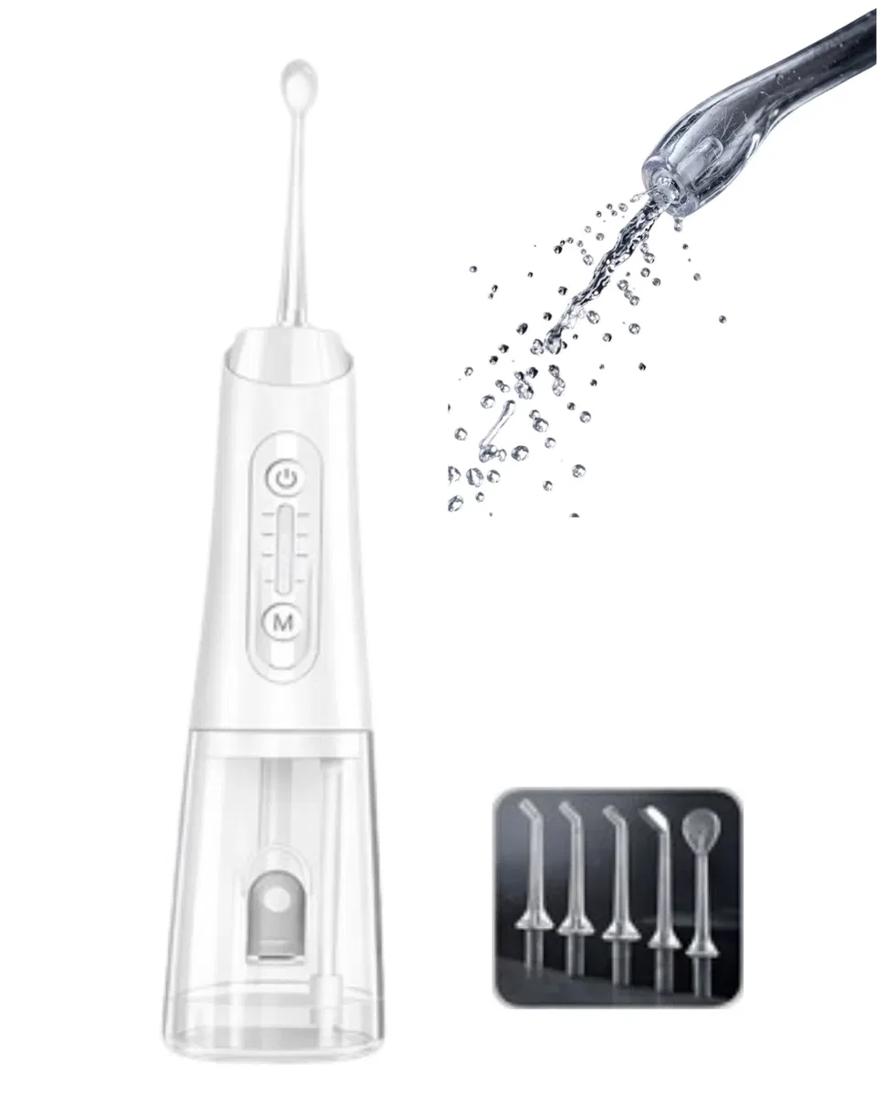 Kablosuz Ağız Duşu 320 ml Su Tanklı 4 Modlu 5 Başlıklı Temizlik Cihazı