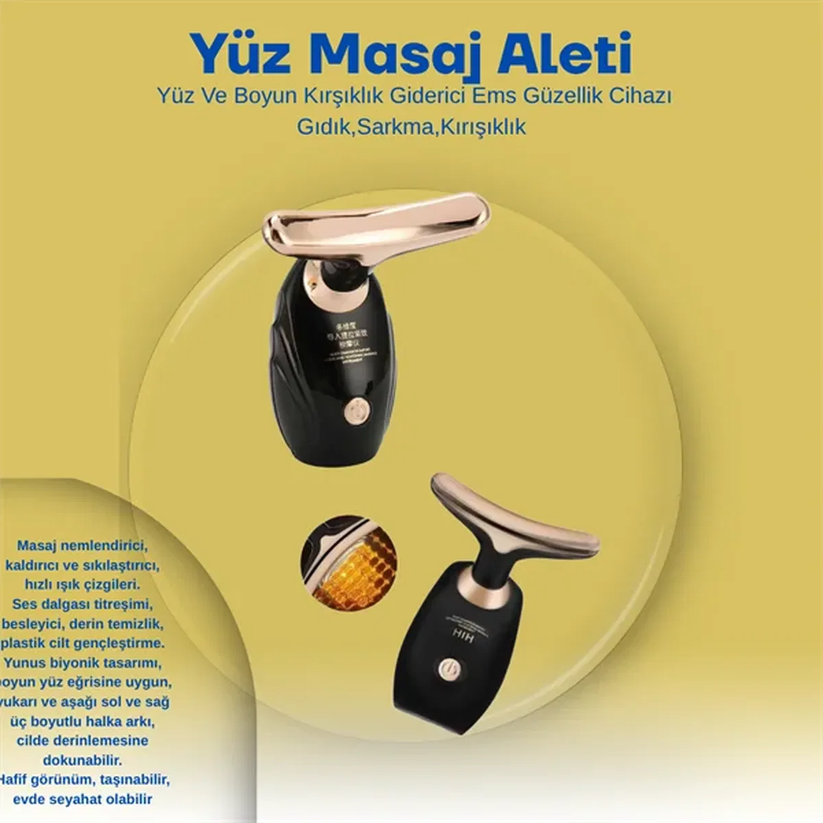 Taşınabilir Cilt Sıkılaştırıcı – 0. 6 W Hafif ve Ergonomik