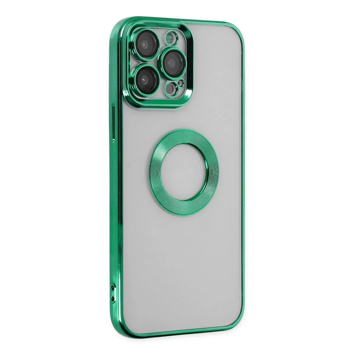 Apple İphone 14 Pro Kılıf Slot Silikon - Köknar Yeşili
