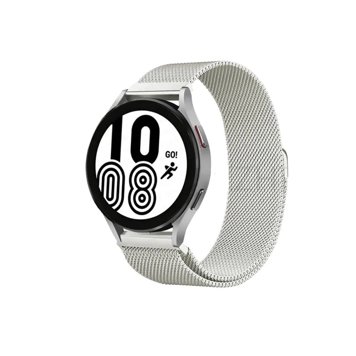 Samsung Galaxy Watch 4 Metal Mıknatıslı Kordon - Gümüş