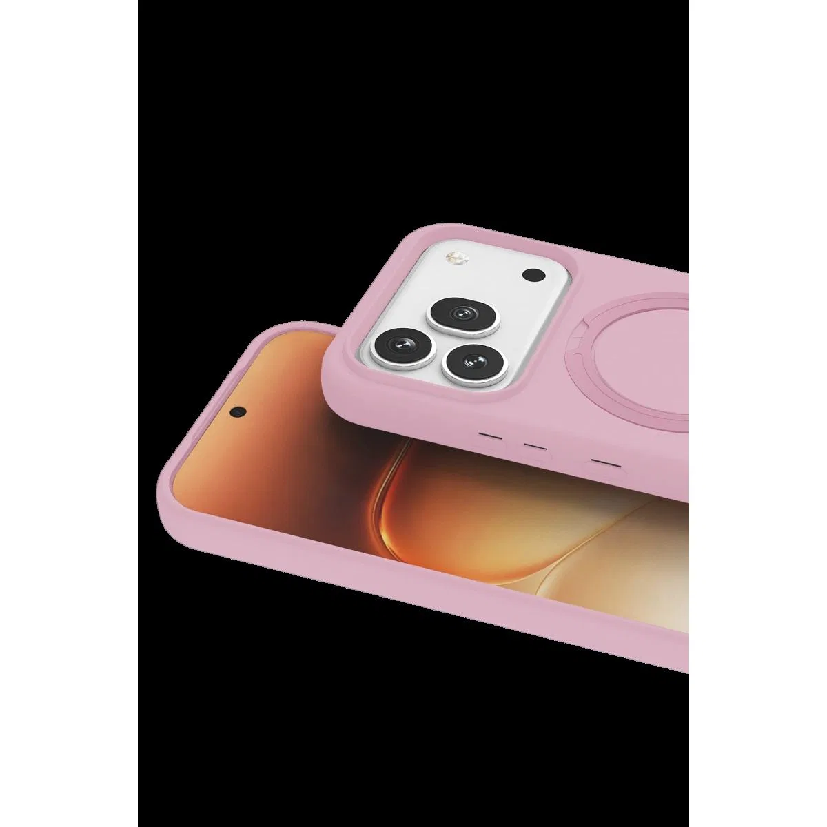 Huawei Honor 600 Pro Regal Magsafe Standlı Kapak - Açık Pembe