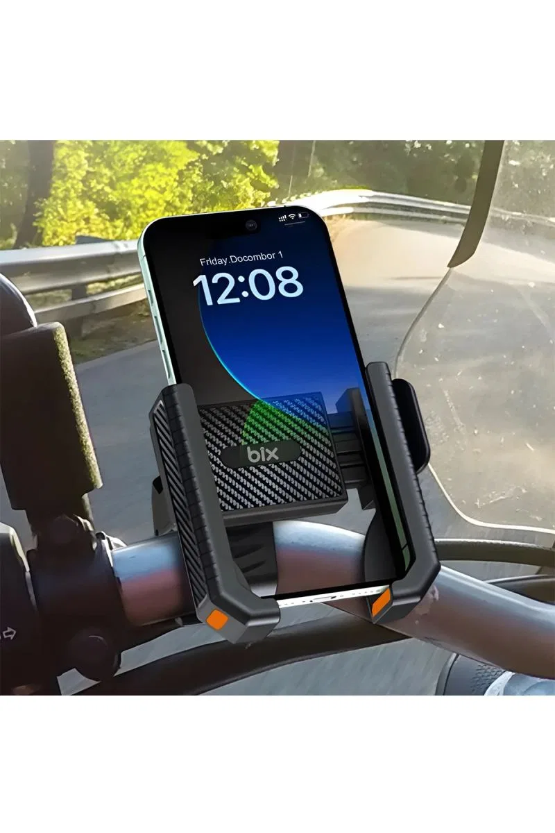 Gidon Bağlantılı Bisiklet Motosiklet İçin Esnek Abs 4-7. 8″ İnç Telefon Tutucu 360° Dönebilen Tasarım