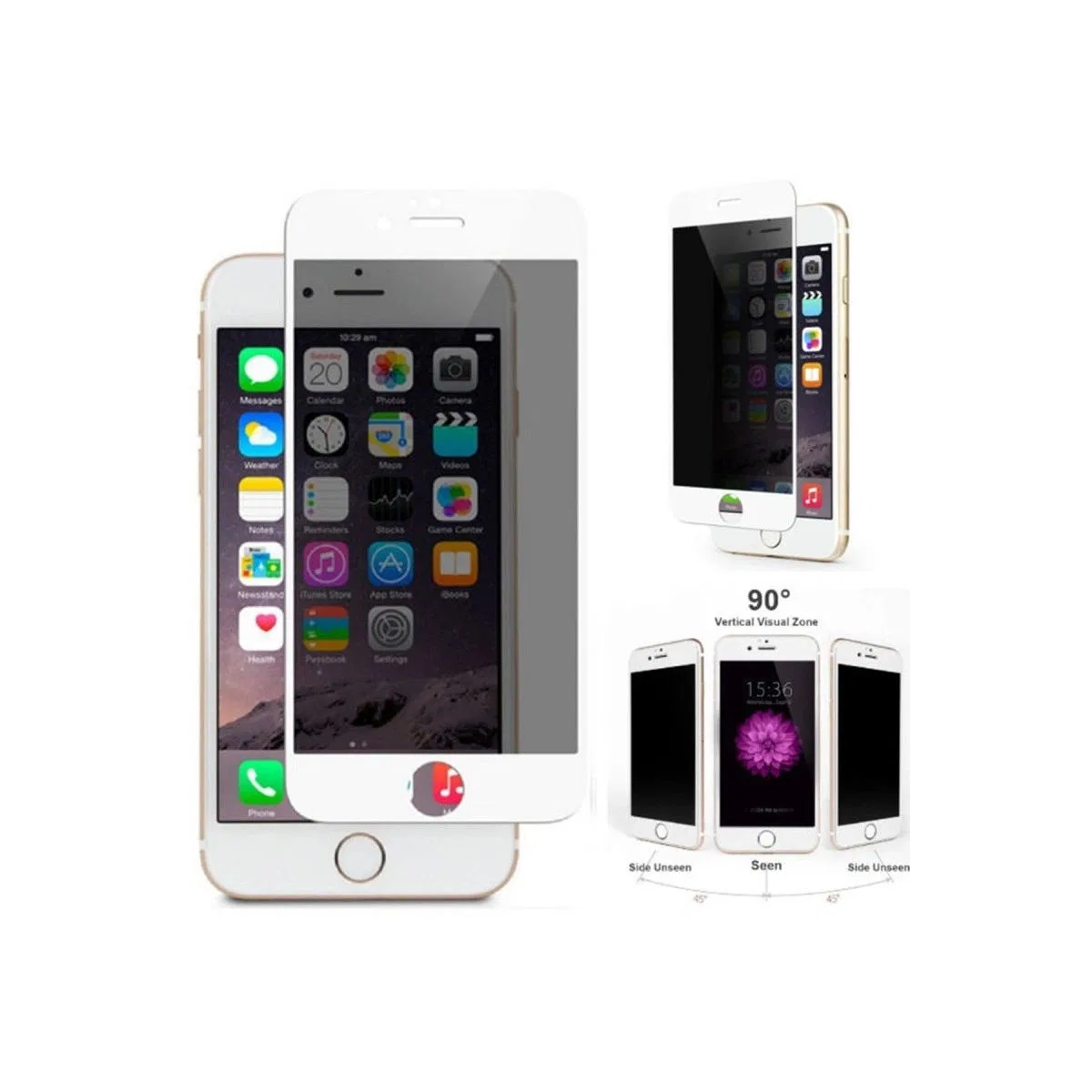 Apple İphone 6 Bilvis Hayalet Cam Ekran Koruyucu - Siyah