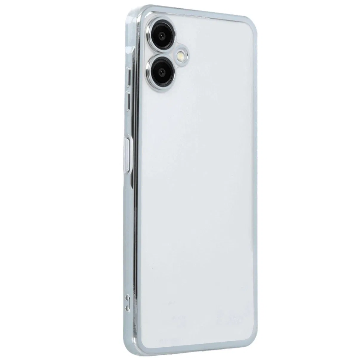 Samsung Galaxy A06 Kılıf Razer Lensli Silikon - Gümüş