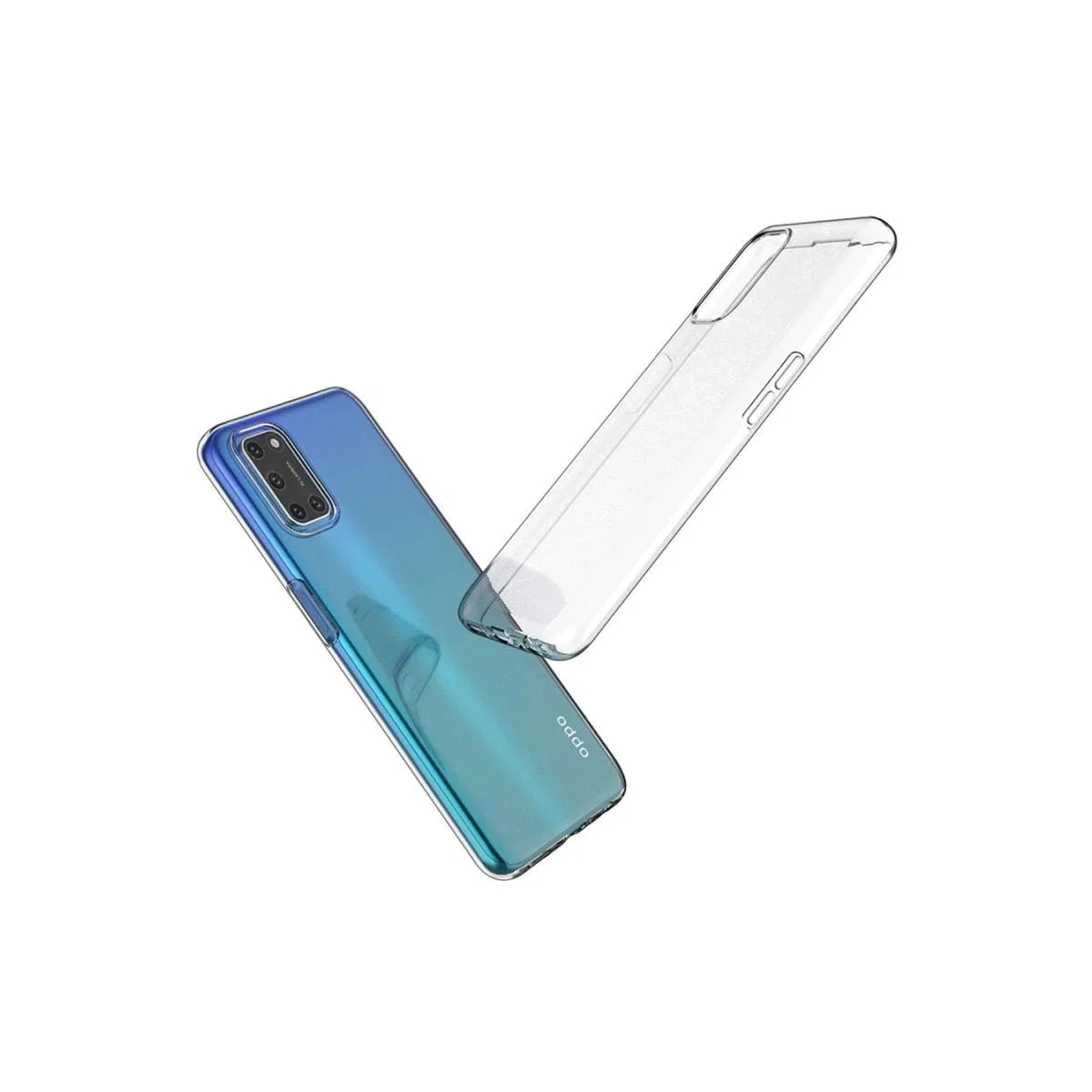 Oppo A52 Kılıf Lüx Şeffaf Silikon