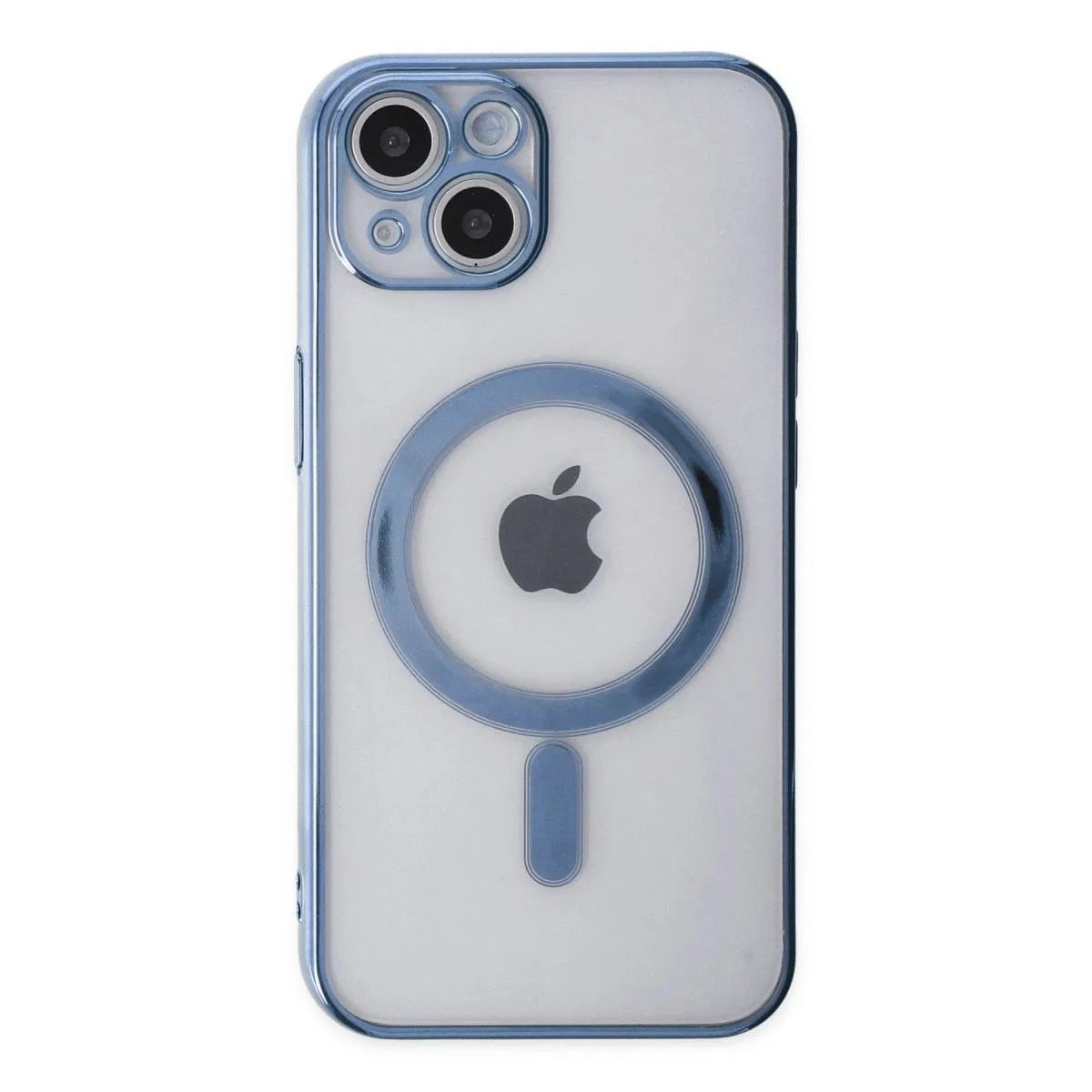 Apple İphone 14 Plus Kılıf Magneticsafe Lazer Silikon - Sierra Blue