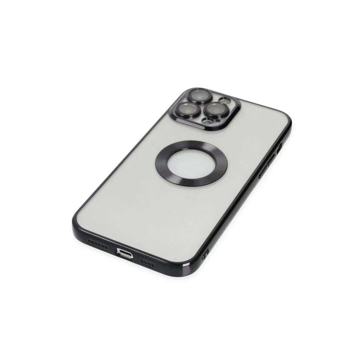 Apple İphone 14 Pro Kılıf Slot Silikon - Siyah