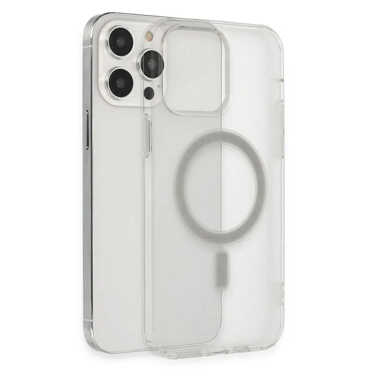 Apple İphone 14 Pro Kılıf Matte Şeffaf Magneticsafe - Şeffaf