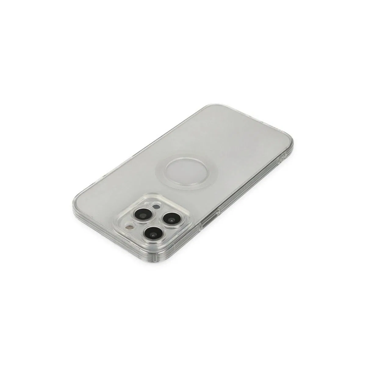 Apple İphone 14 Pro Max Kılıf Santa Lens Silikon - Şeffaf