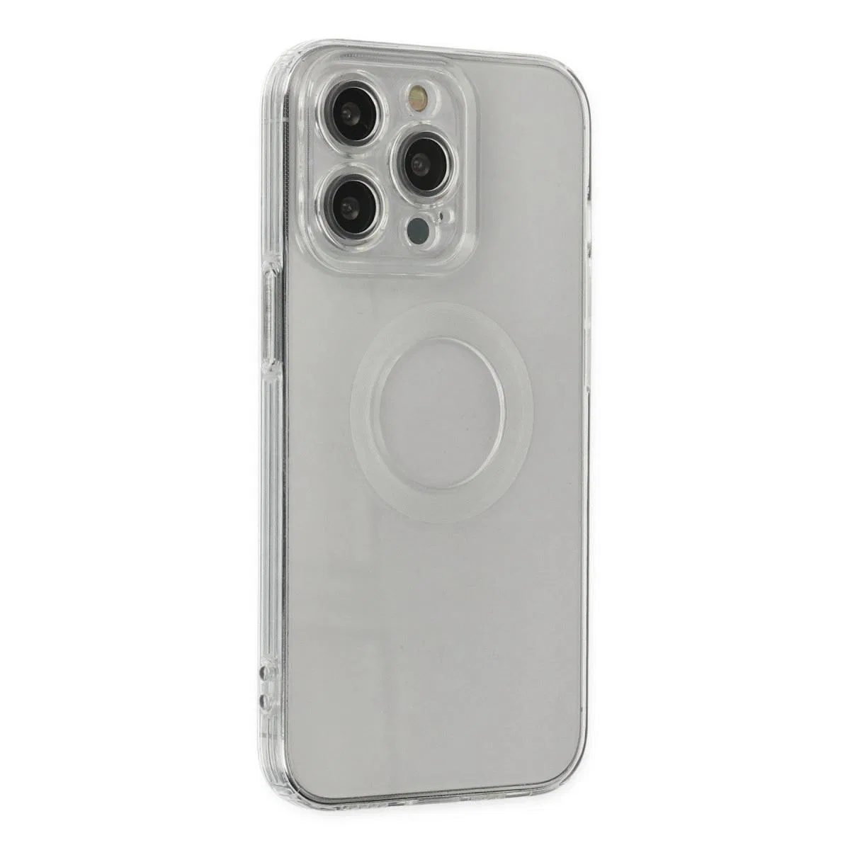 Apple İphone 13 Pro Kılıf Santa Lens Silikon - Şeffaf