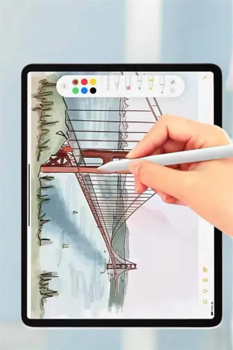 Tablet Kalemi iOS Android Windows Uyumlu Yedek Uçlu Universal Çizim Kalemi