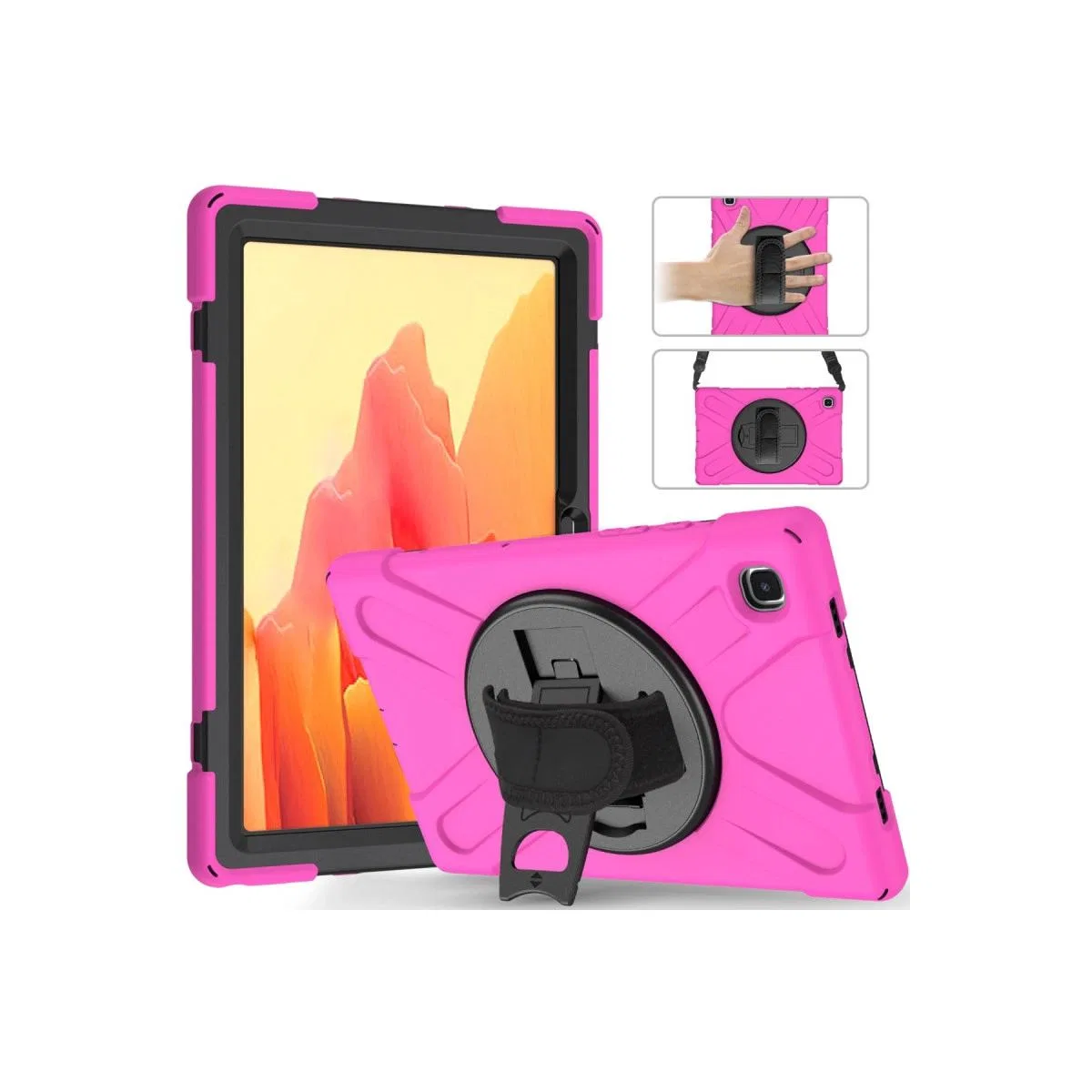 Samsung Galaxy T220 Tab A7 Lite 8. 7 Kılıf Amazing Tablet Kapak - Pembe
