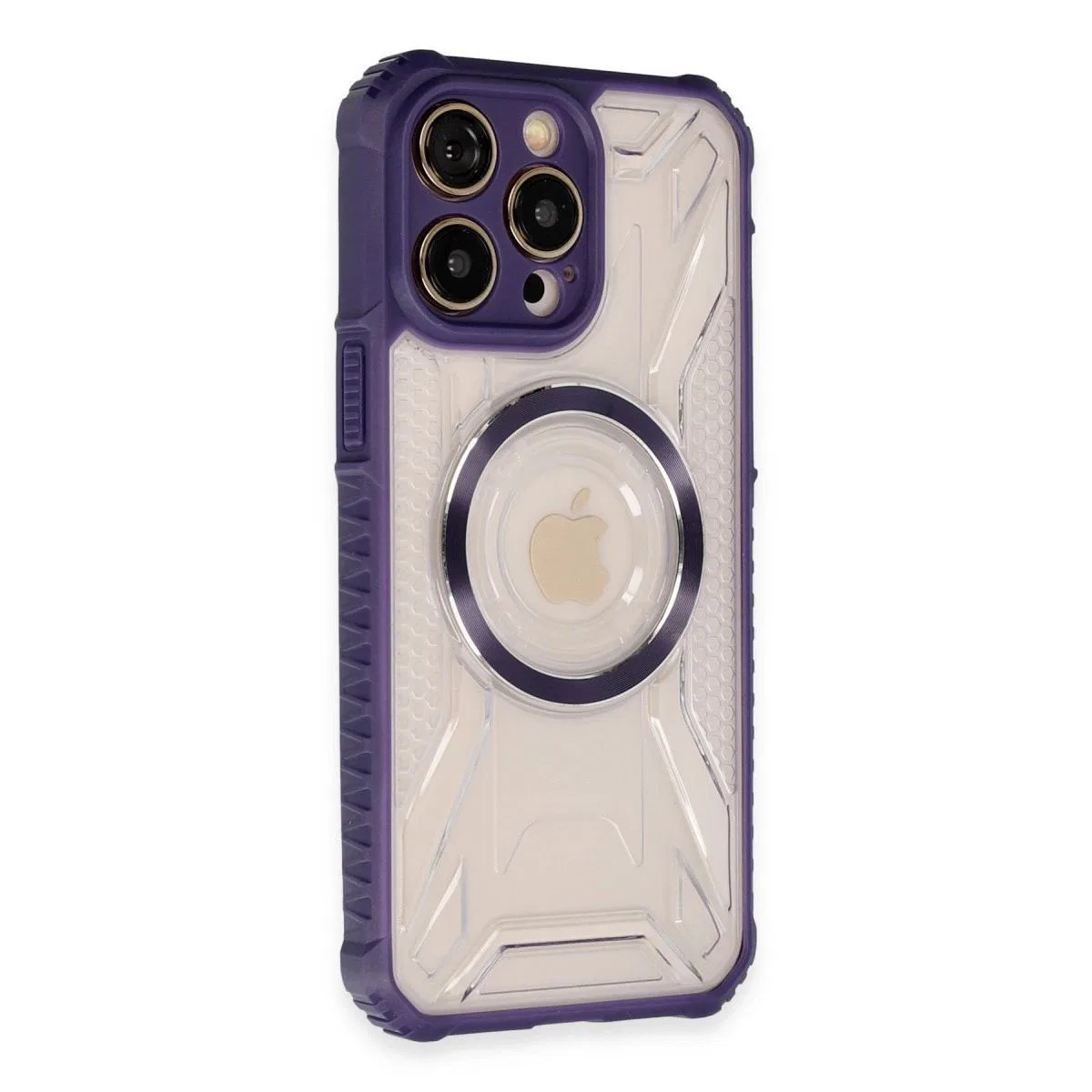 Apple İphone 14 Pro Kılıf Prag Magneticsafe Kapak - Derin Mor