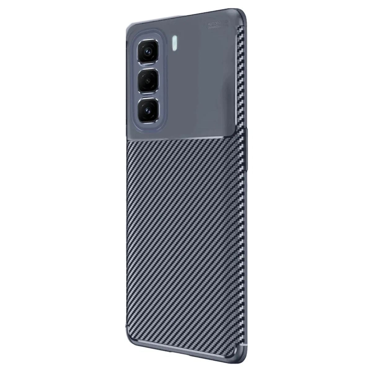 İnfinix Hot 50 4g Kılıf Auto Focus Karbon Kapak - Lacivert