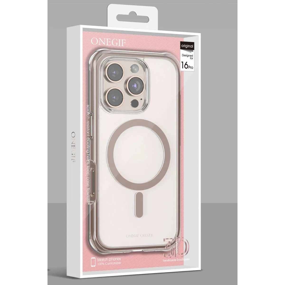 Onegif Apple İphone 16 Hulk Magsafe Kapak - Titan Gri