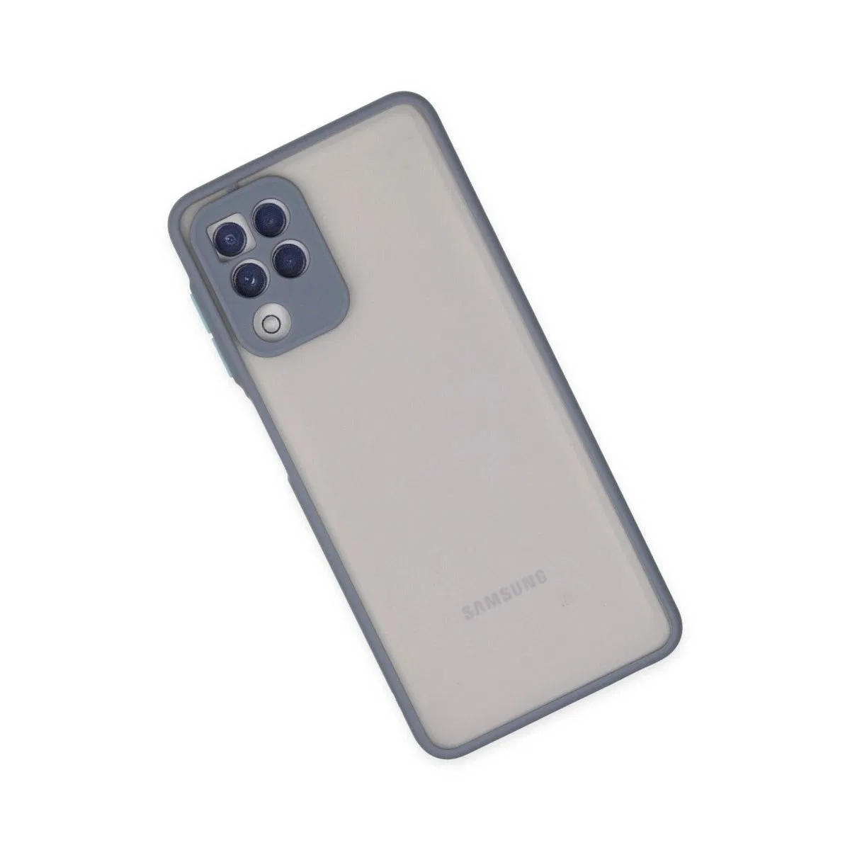 Samsung Galaxy A22 Kılıf Montreal Silikon Kapak - Gri