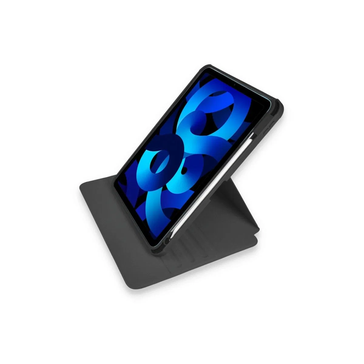 Apple İpad 10. 2 (7. nesil) Kılıf Ling 360 Kalemlikli Tablet Kılıf - Siyah