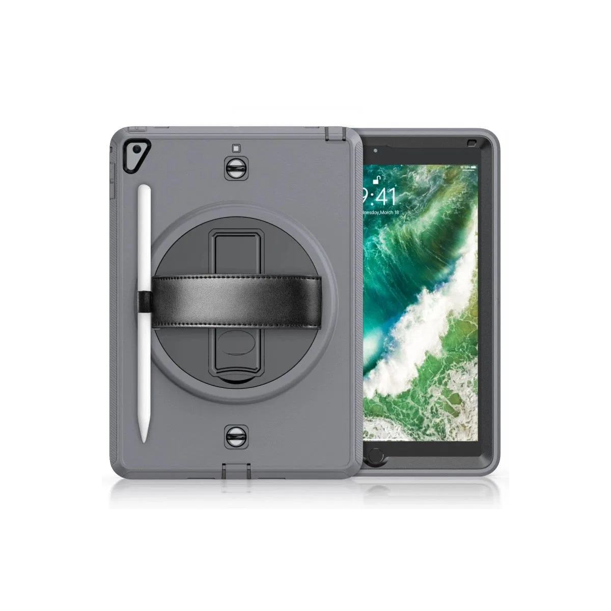 Apple İpad 5 Air 9. 7 Kılıf Strap-c Otterbox Tablet Kapak - Gri
