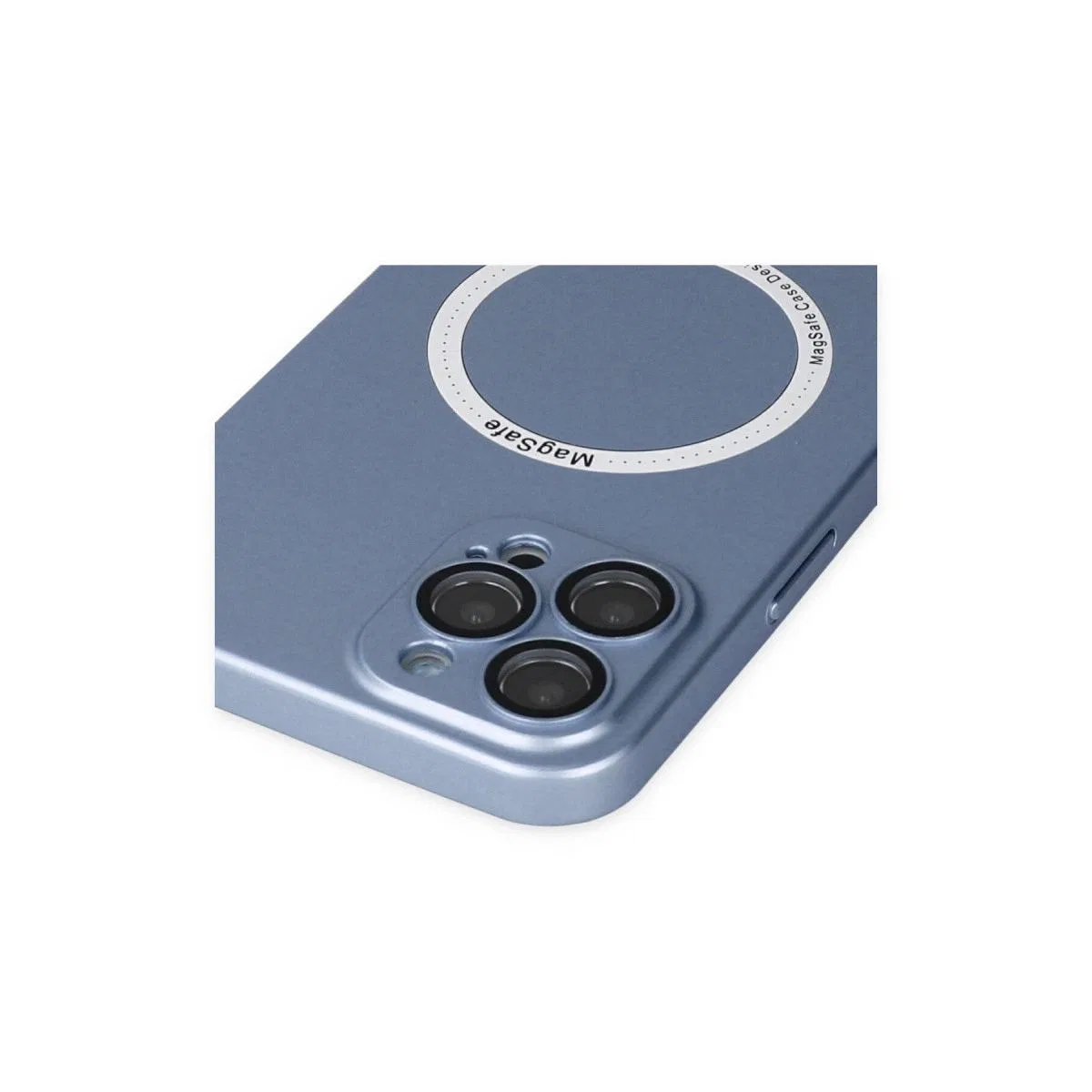 Apple İphone 12 Pro Kılıf Jack Magneticsafe Lens Silikon - Sierra Blue
