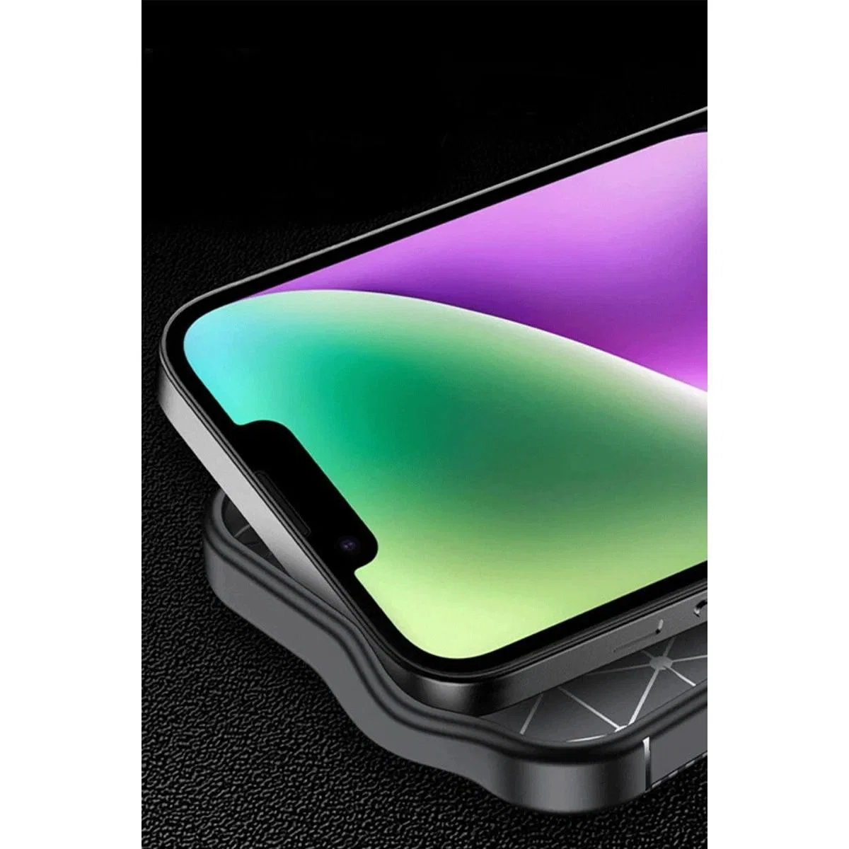 Apple İphone 16e Kılıf Auto Focus Karbon Kapak - Kahverengi