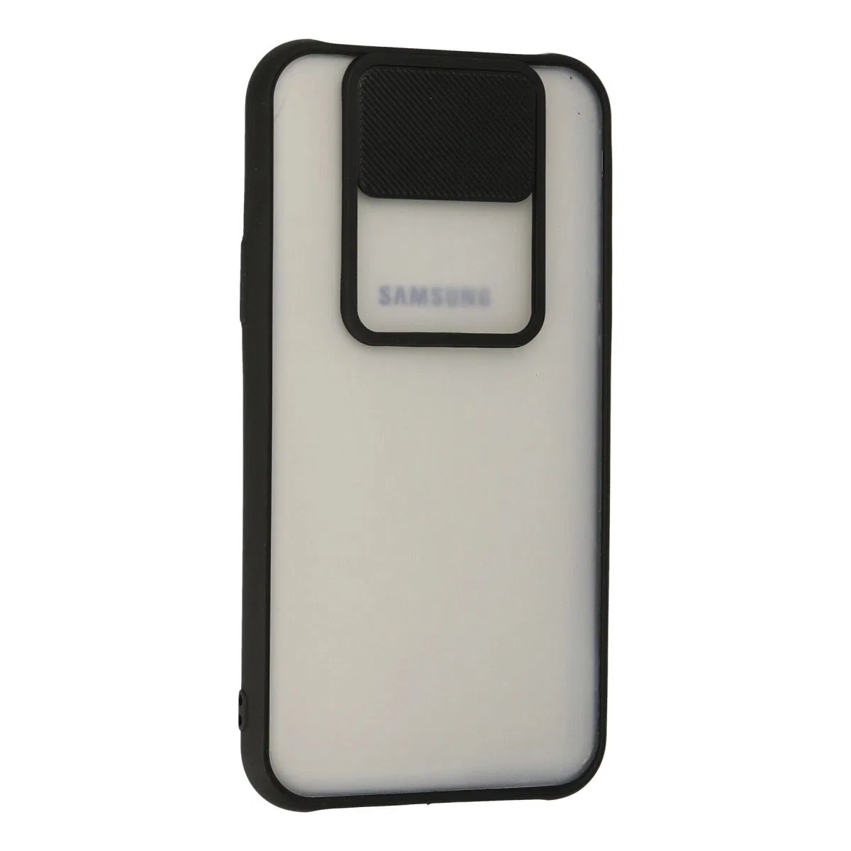 Samsung Galaxy J7 Kılıf Palm Buzlu Kamera Sürgülü Silikon - Siyah