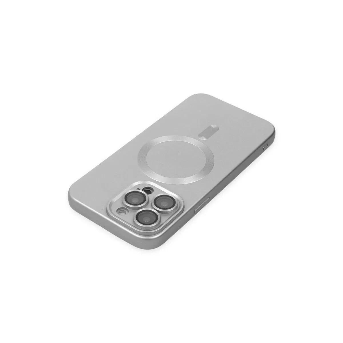Apple İphone 14 Pro Kılıf Moshi Lens Magneticsafe Silikon - Gümüş