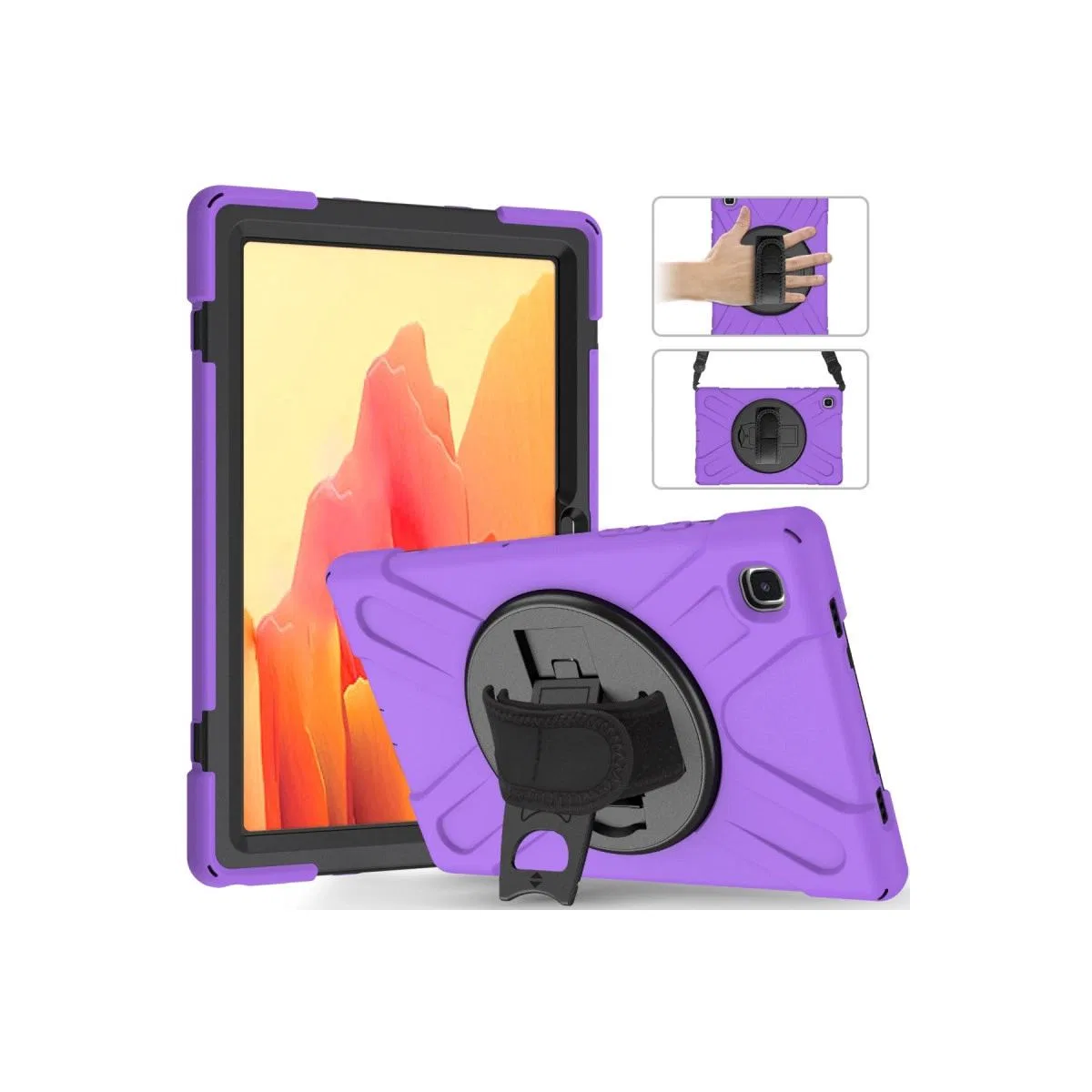 Samsung Galaxy T500 Tab A7 10. 4 Kılıf Amazing Tablet Kapak - Mor