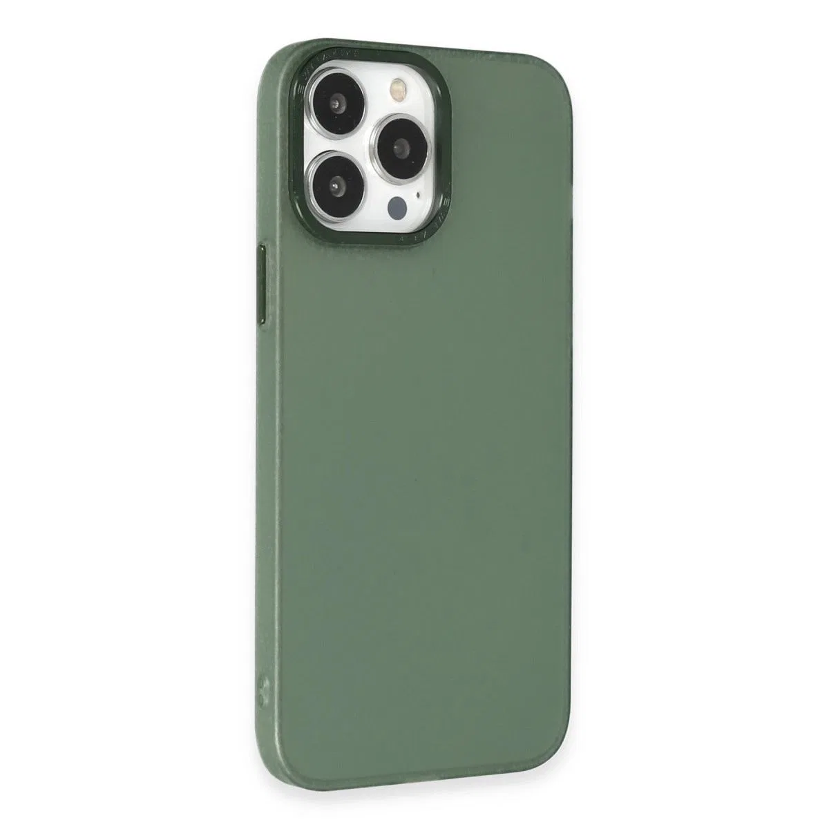 Apple İphone 13 Pro Max Kılıf Modos Metal Kapak - Koyu Yeşil