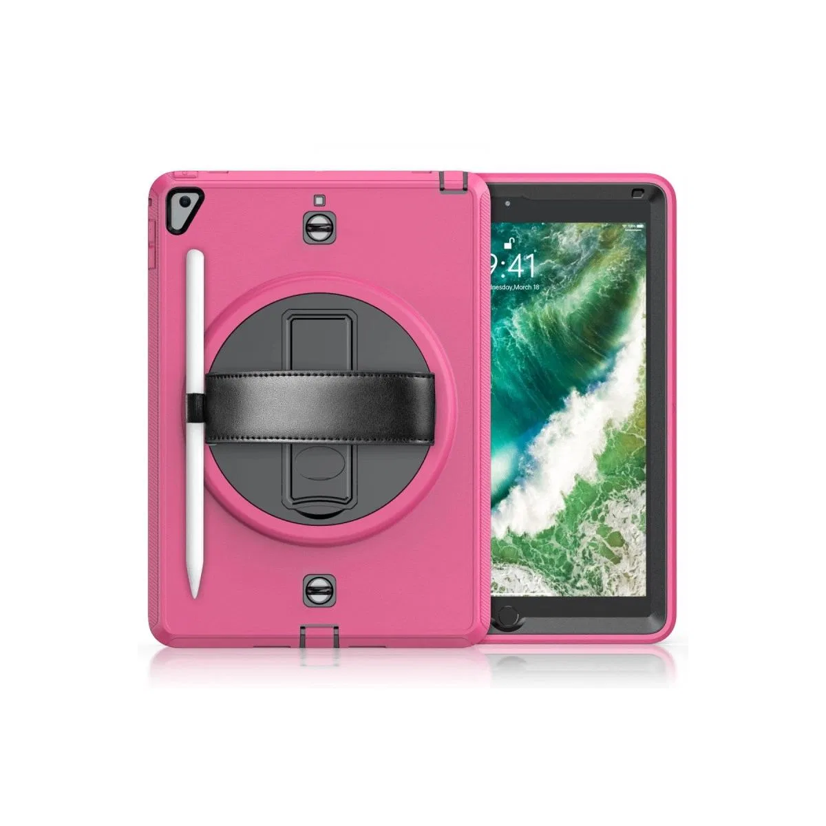 Apple İpad 5 Air 9. 7 Kılıf Strap-c Otterbox Tablet Kapak - Pembe