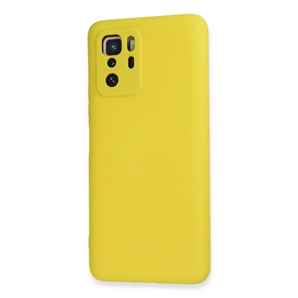 Xiaomi Poco X3 Gt Kılıf Nano İçi Kadife Silikon - Sarı