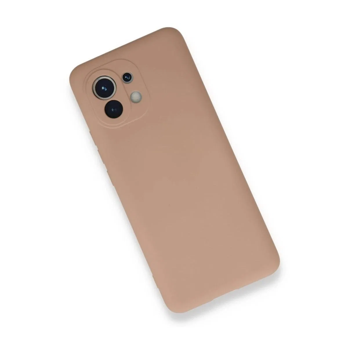 Xiaomi Mi 11 Kılıf Nano İçi Kadife Silikon - Pudra