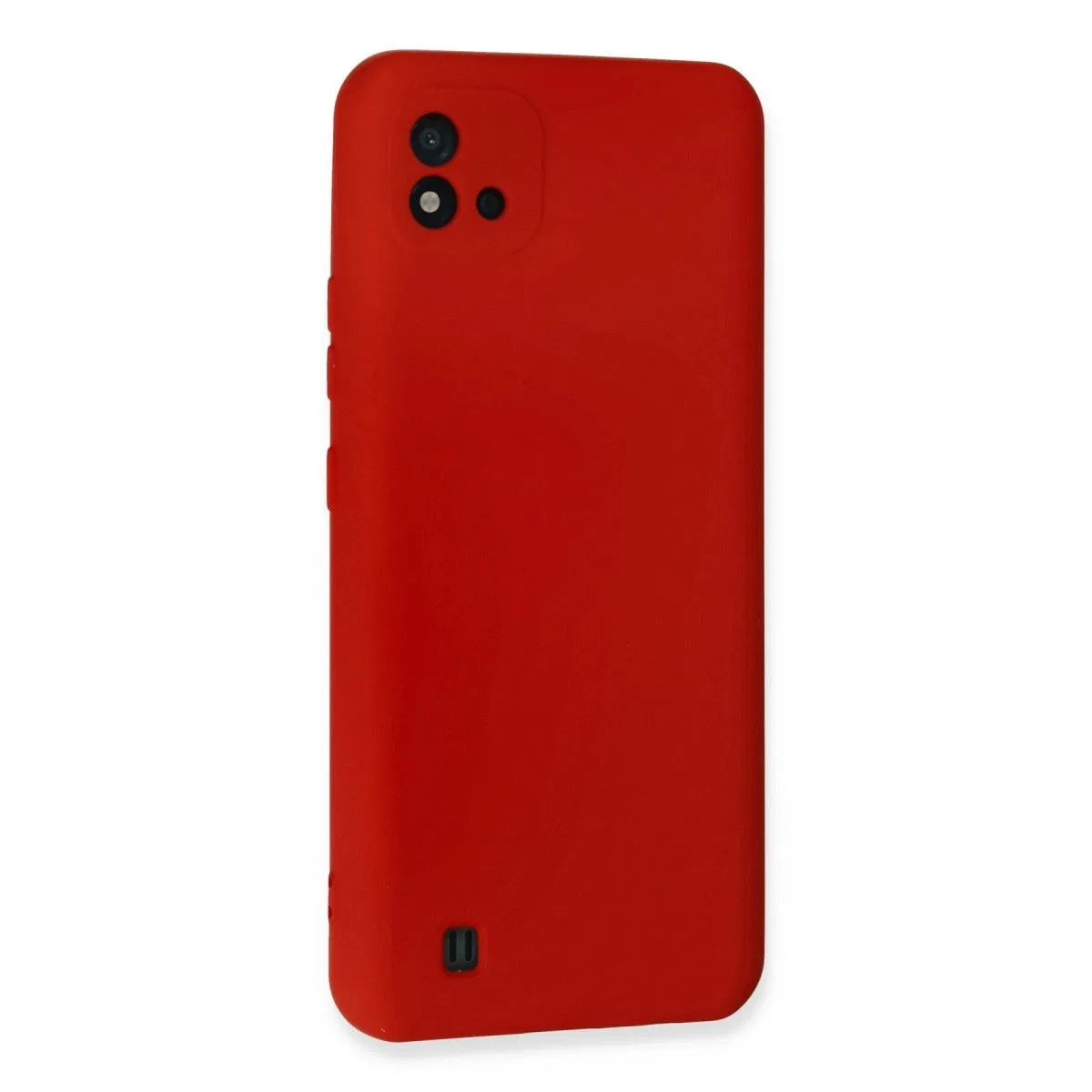 Realme C11 2021 Kılıf Nano İçi Kadife Silikon - Kırmızı