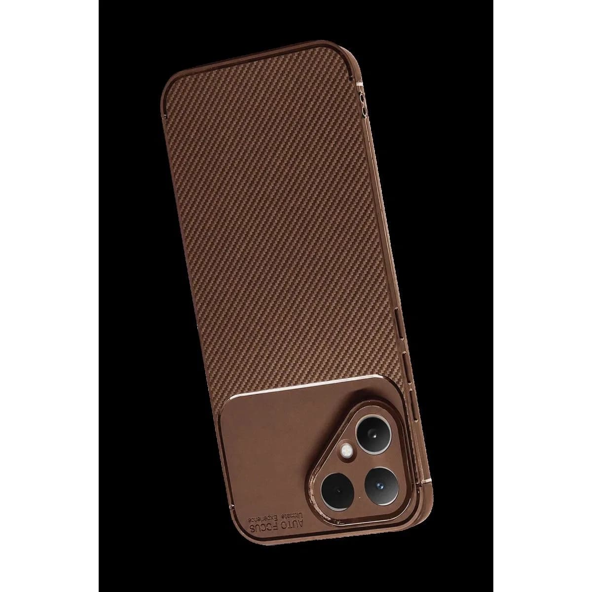 Tecno Pova Curve 2 5g Auto Focus Karbon Kapak - Kahverengi