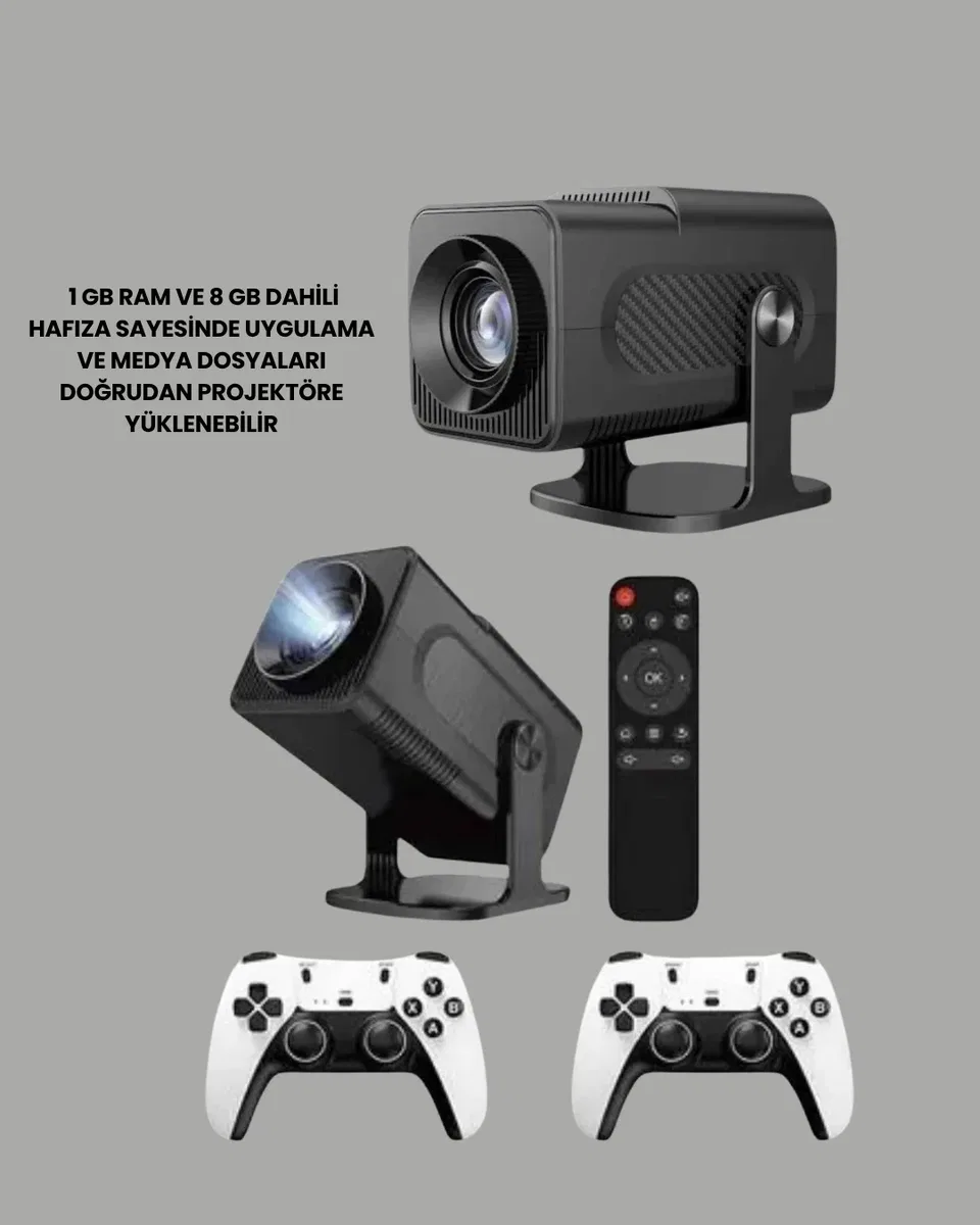 450 ANSI Lümen, 4K Destekli Kompakt Ev Projektörü