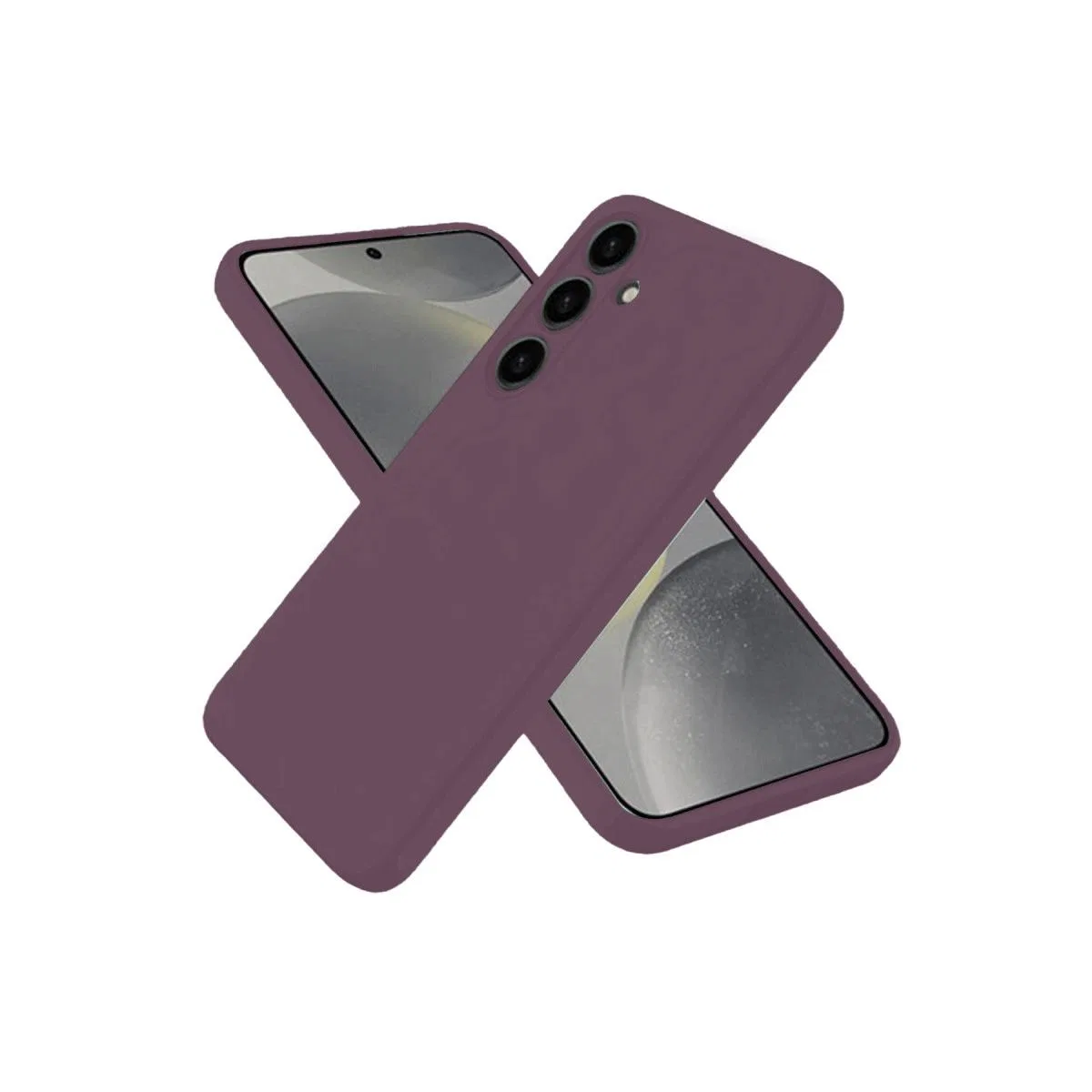 Samsung Galaxy A06 Kılıf First Silikon - Mürdüm