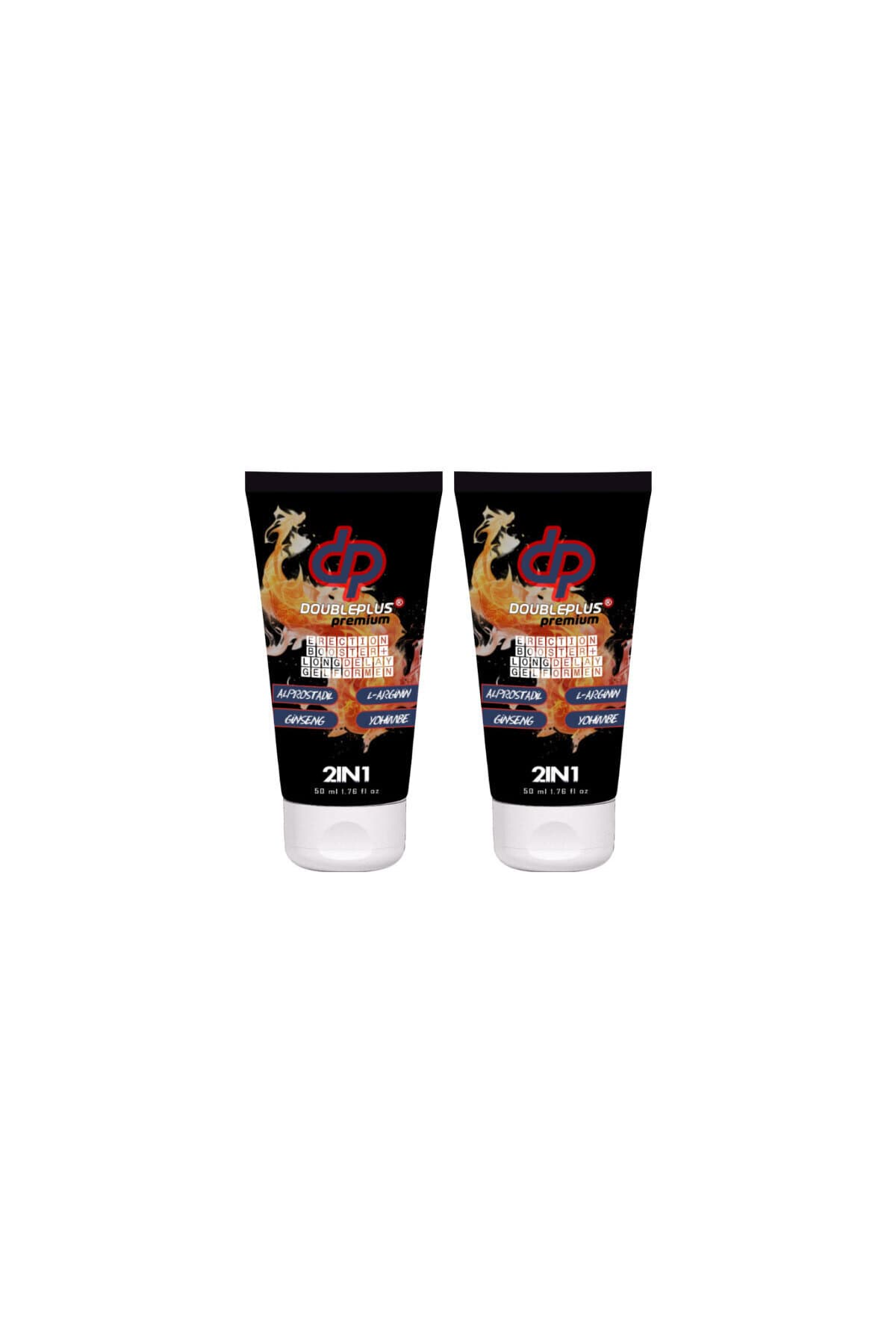 Doupleplus Erkekler Premium için Sertleştirmeli Masaj ve Bakım Jeli 50 ml x 2 adet