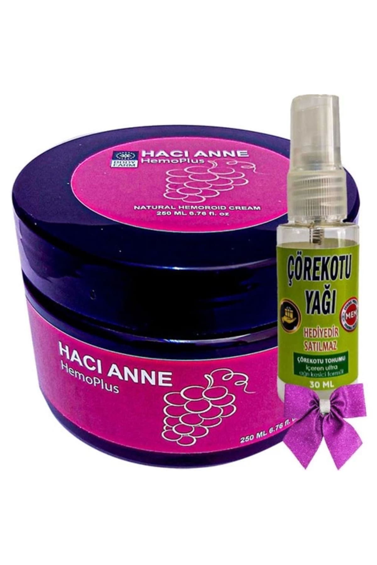 Hacı Anne Hemoplus Kremi 200 ml + Çörek Otu Yağı 30 ml