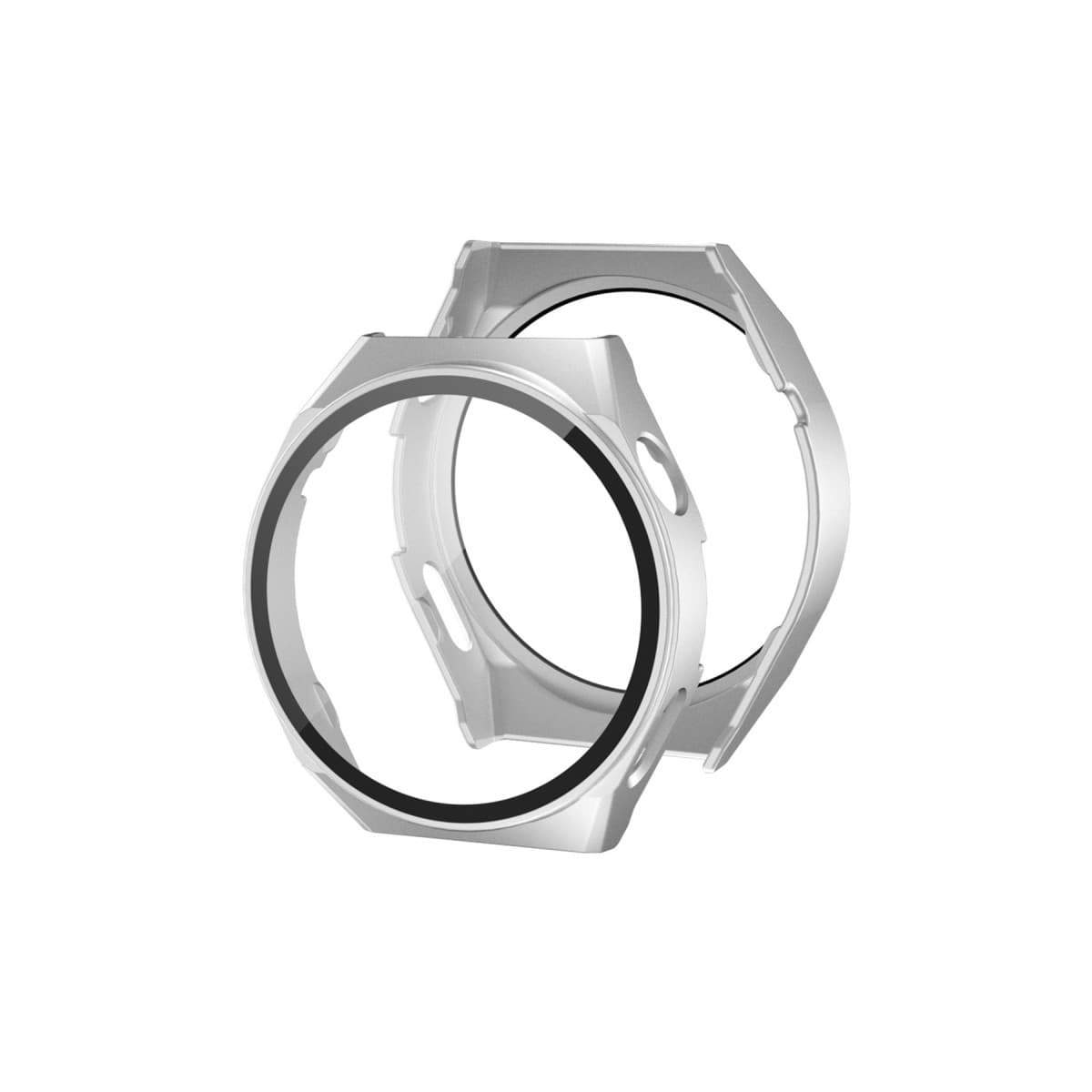 Watch GT3 Pro 46mm Dota Camlı Kasa Ekran Koruyucu - Gümüş