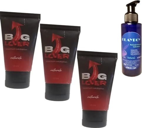 Big Lover Biglover Erkeklere Özel 50 ml Jel 50 ml 3 Adet - PLAYBOY Natural Personal Lubricant 125 ml