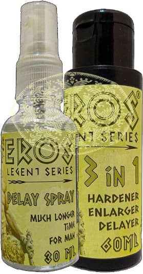 Eros Legent Erkeklere Hacmine Süresine Katılığına Pe.nismasaj Kremi 60ML + Erkek Geciktiricisprey 30 ml